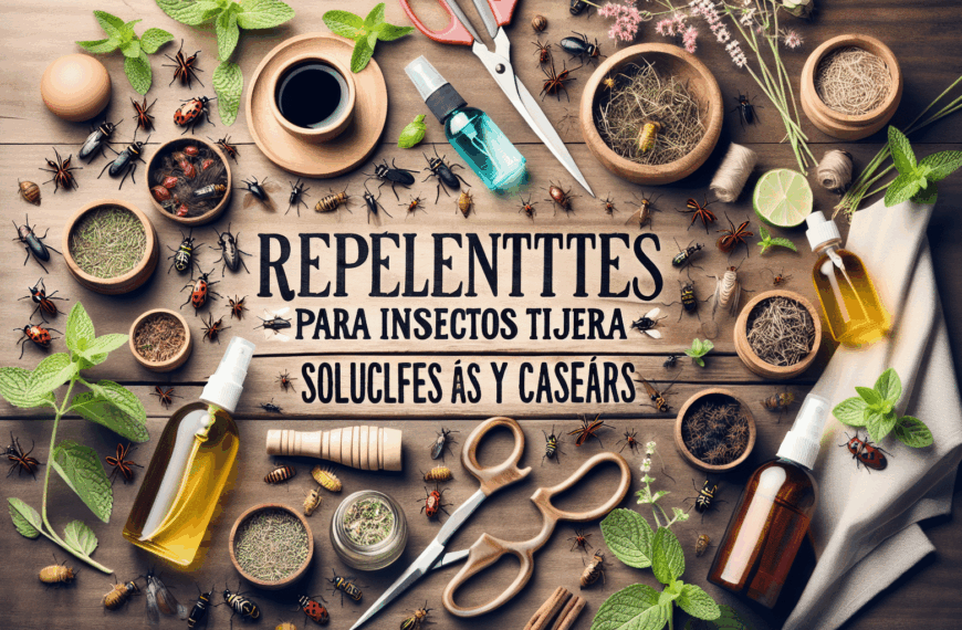Repelentes Naturales para Insectos Tijera: Soluciones Efectivas y Caseras