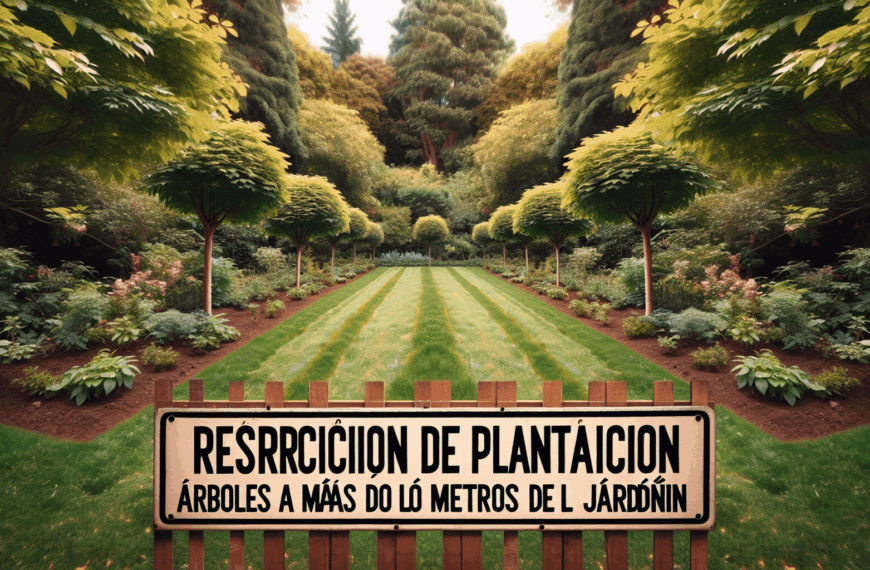 Restricción de Plantación: Árboles a Más de Dos Metros del Límite del Jardín