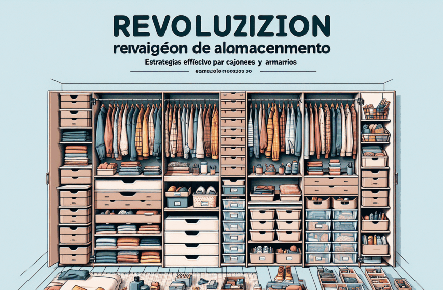 Revolución del Almacenamiento: Estrategias Efectivas para Optimizar Cajones y Armarios