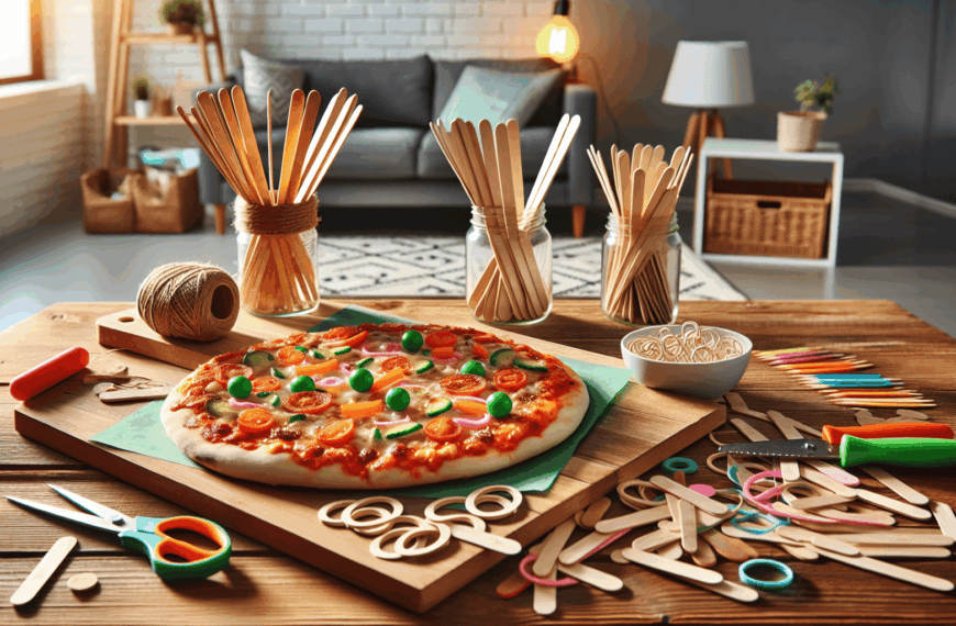 Transforma Tu Espacio: Creatividad con Pizza, Palitos de Helado y Anillas
