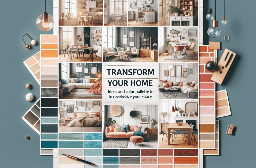Transforma Tu Hogar: Ideas y Paletas de Colores para Revitalizar Tu Espacio