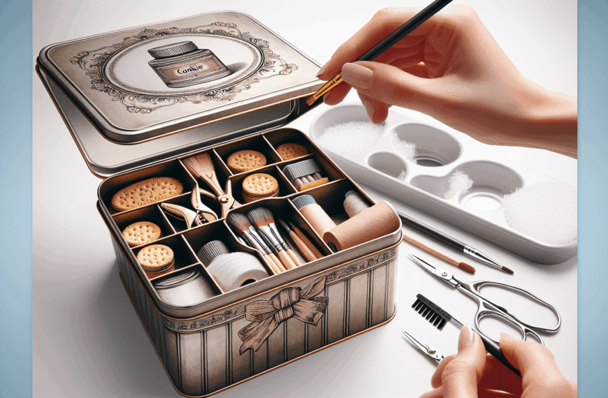 Convierte una Caja de Galletas en un Organizador Sofisticado para el Baño