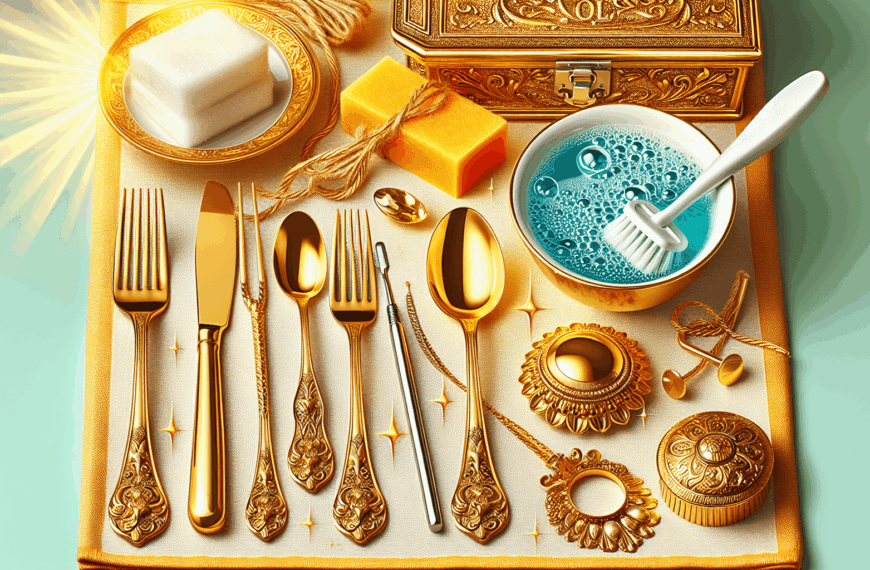 Guía Práctica para Limpiar Objetos y Cubiertos de Oro en Casa