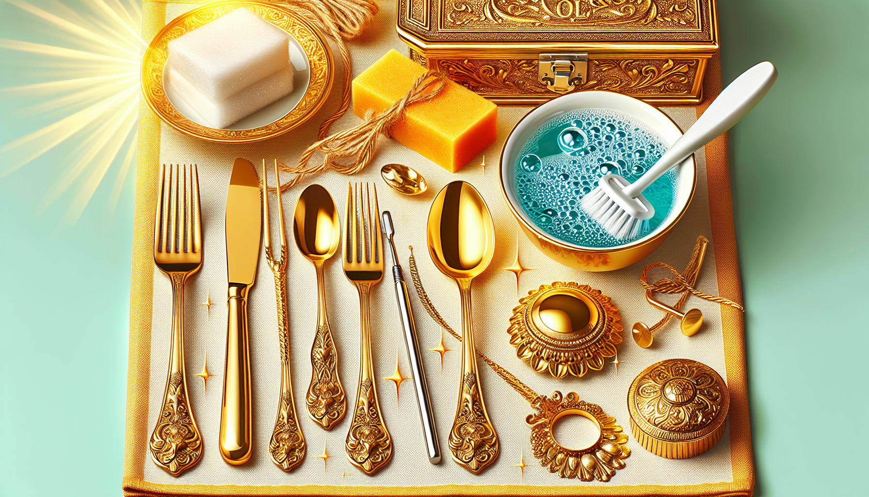 Guía Práctica para Limpiar Objetos y Cubiertos de Oro en Casa