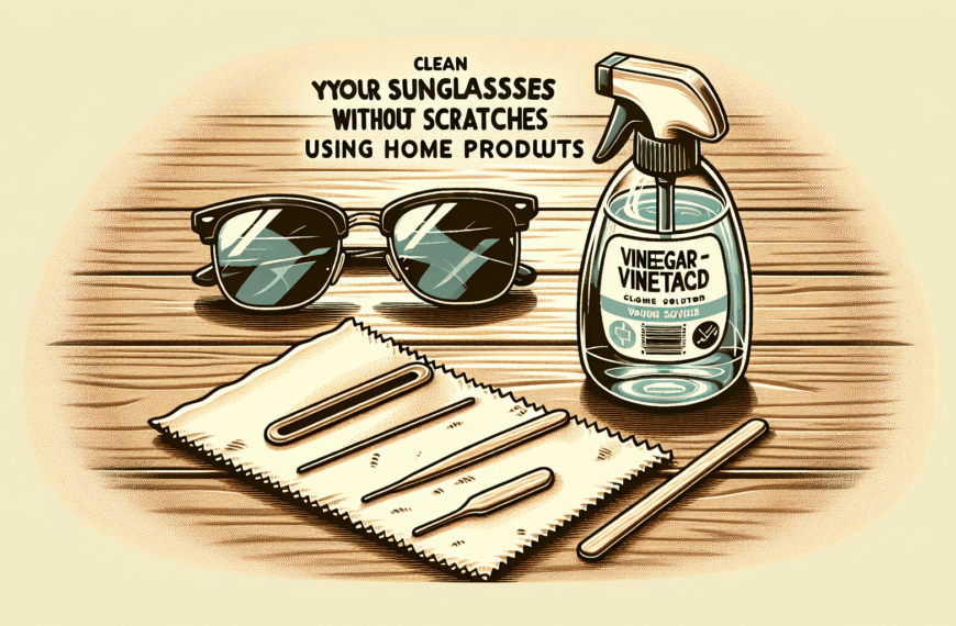Limpia Tus Gafas de Sol Sin Rayarlas con Productos Caseros