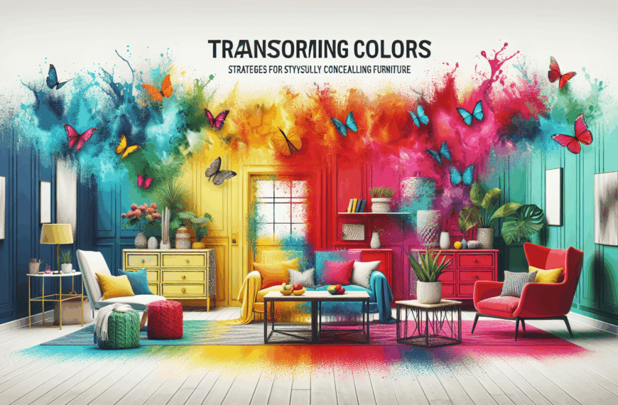 Colores Transformadores: Estrategias para Ocultar Muebles con Estilo