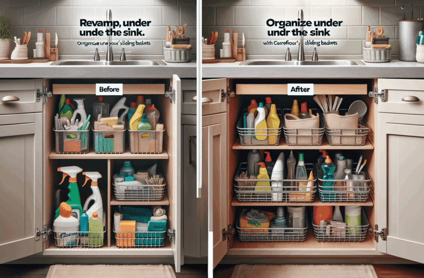 Renueva tu Espacio: Organiza Bajo el Fregadero con Cestas Deslizantes de Carrefour