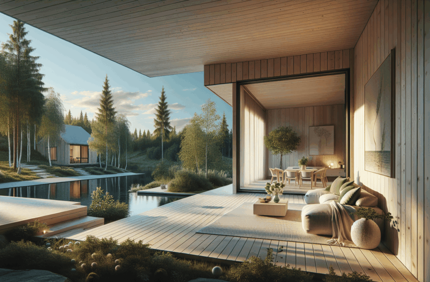 Verano Perfecto: Confort en una Cabaña Moderna Sueca de 55 m²