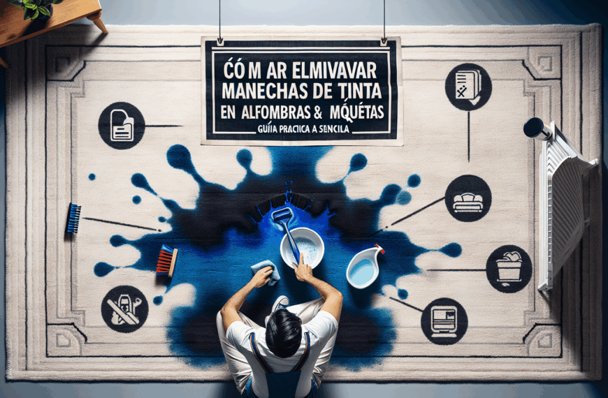 Cómo Eliminar Manchas de Tinta en Alfombras y Moquetas: Guía Práctica y Sencilla