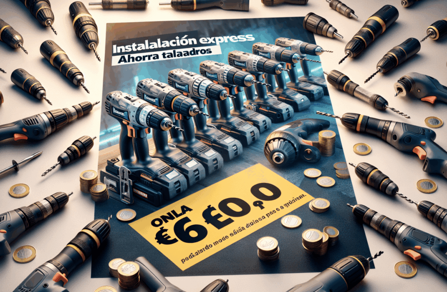 Instalación Express: Ahorra Taladros por Solo 6 Euros