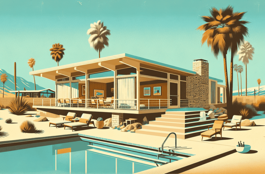 Paraíso Mid-Century: Tu Refugio Veraniego en el Desierto de Palm Springs