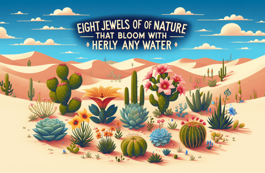 Ocho Joyas de la Naturaleza que Florecen con Poca Agua