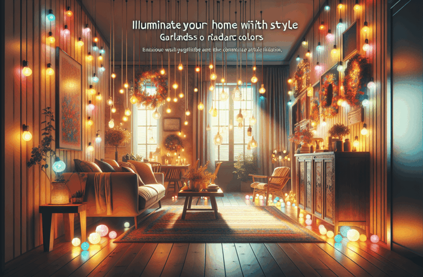 Ilumina tu Hogar con Estilo: Guirnaldas de Colores Radiantes