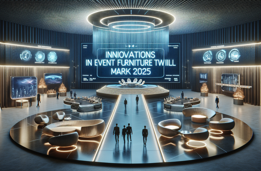 Innovaciones en Mobiliario para Eventos: Tendencias Que Marcarán el 2025