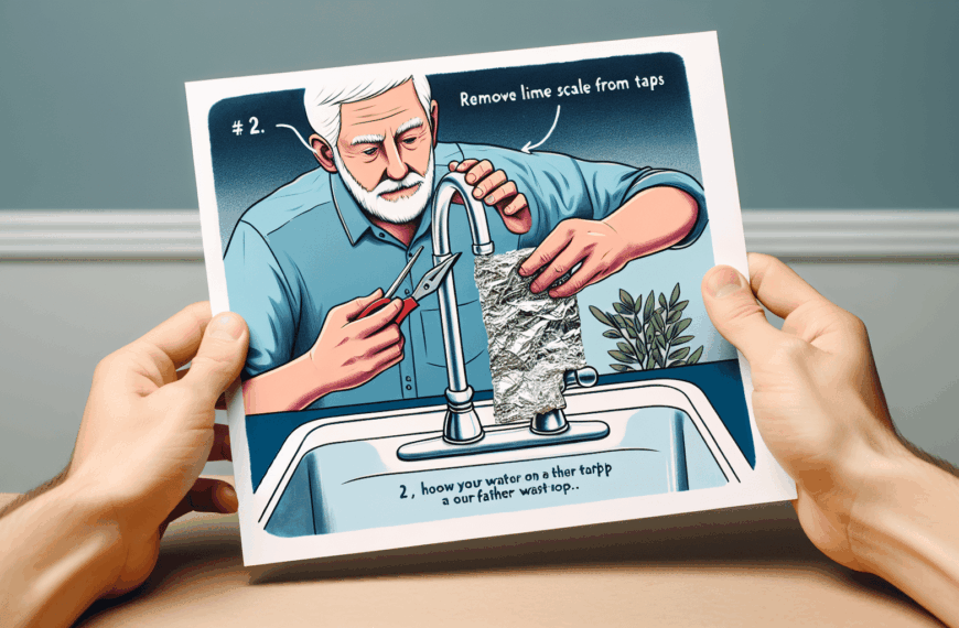 Elimina la Cal de los Grifos con el Ingenioso Truco del Papel de Aluminio de Papá