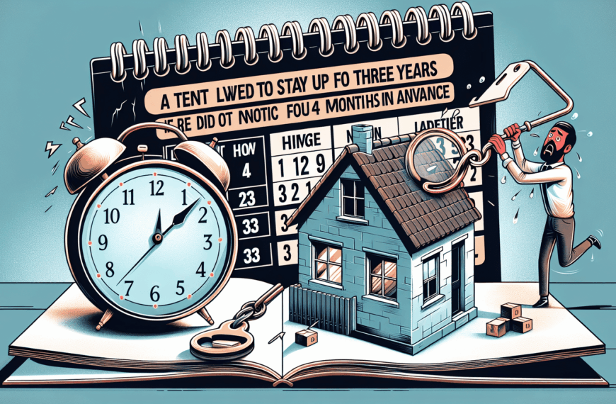 Plazo de Permanencia: El Inquilino Puede Residenciar Hasta 3 Años Sin Notificación Anticipada del Casero