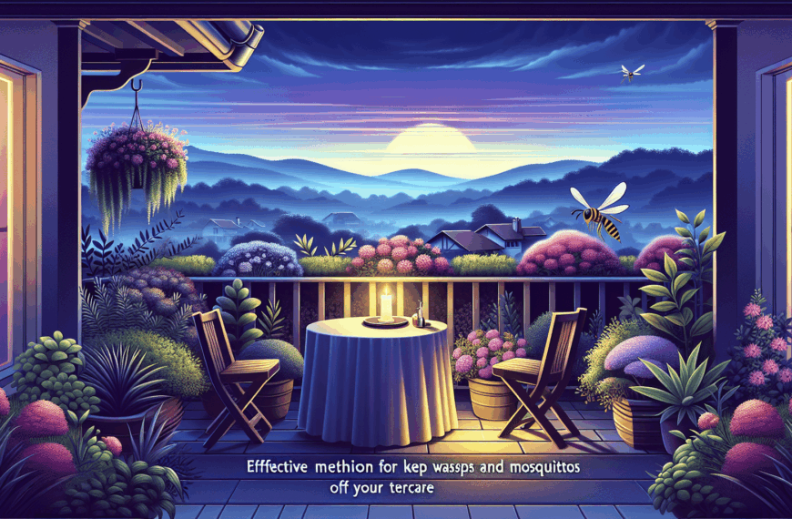 El Método Efectivo para Mantener Avispas y Mosquitos Fuera de tu Terraza