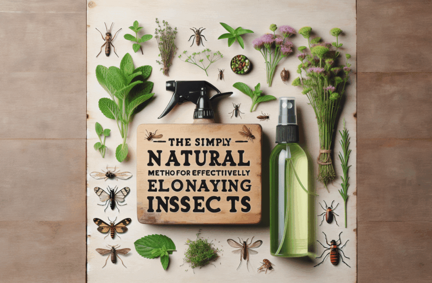 El Método Natural Más Sencillo para Eliminar Insectos de Manera Efectiva