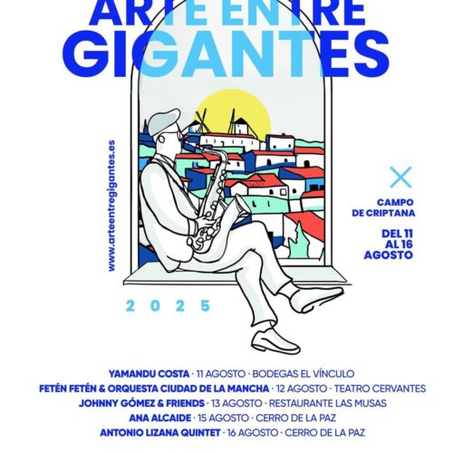 El festival Arte entre Gigantes llenará de música Campo de Criptana con grandes figuras internacionales