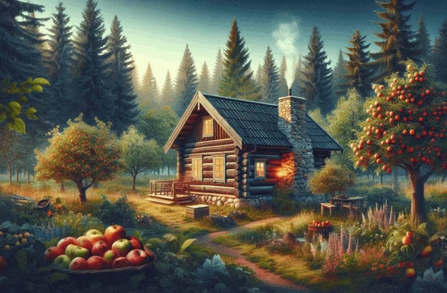 Retiro Natural en Suecia: Cabaña con Huerto y Entorno Verde