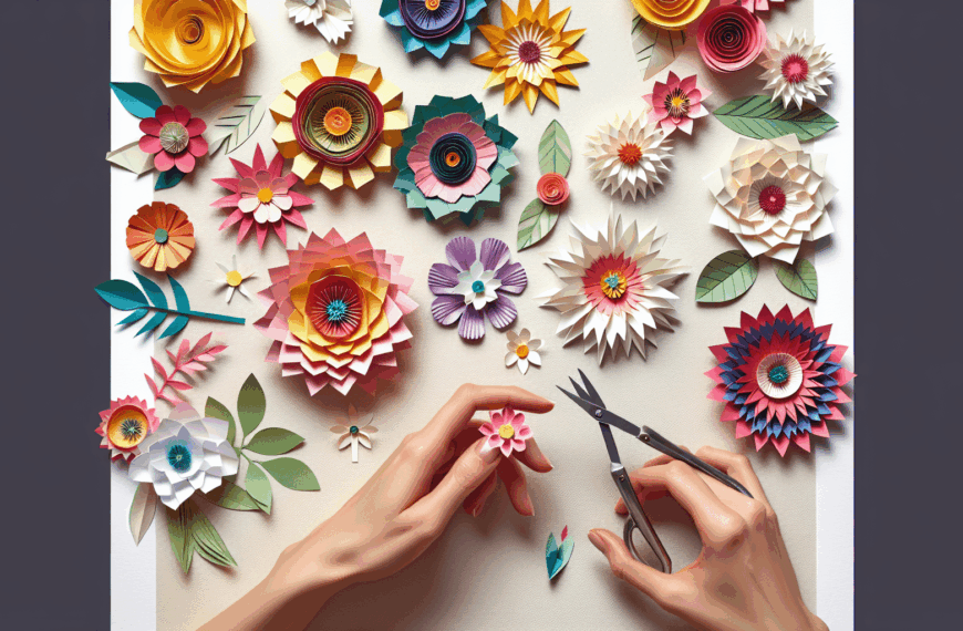 Flores de Papel: Encanto y Creatividad en el Arte Floreciente