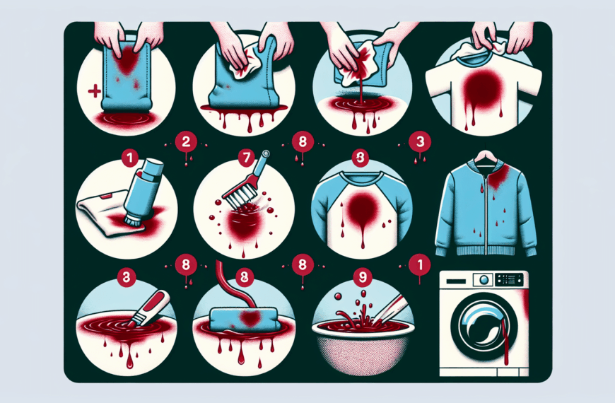 Cómo Remover Manchas de Sangre: Estrategias Efectivas para Ropa y Hogar