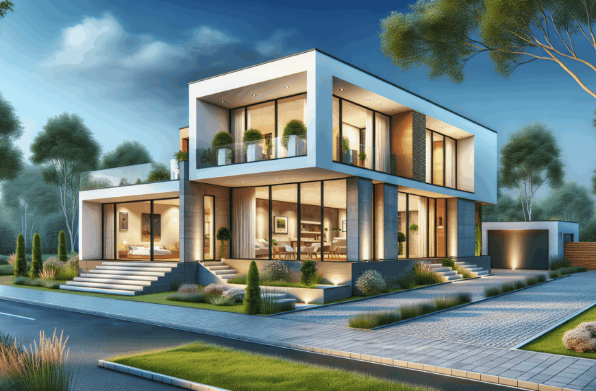 Hogar Amplio: Casa Moderna de Dos Plantas con Cinco Dormitorios y Terraza