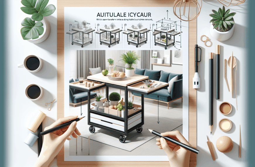 Ikea Lanza Carrito Transformable: De Auxiliar a Mesa o Isla de Cocina en Instantes