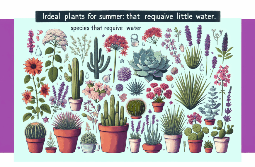 Plantas Resilientes de Verano: Especies que Prosperan con Mínima Irrigación
