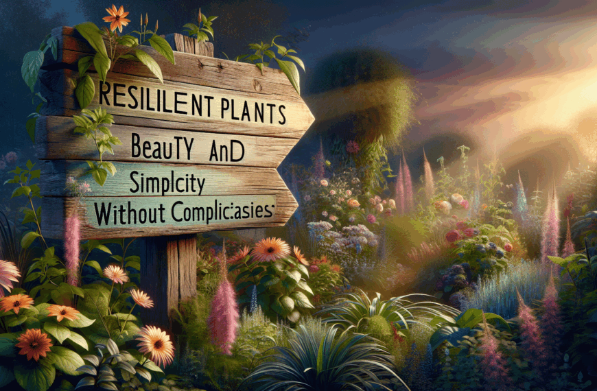 Plantas Resilientes: Belleza y Sencillez Sin Complicaciones