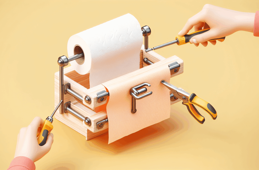 Portarrollos Multifuncional: Fácil Instalación Sin Taladros