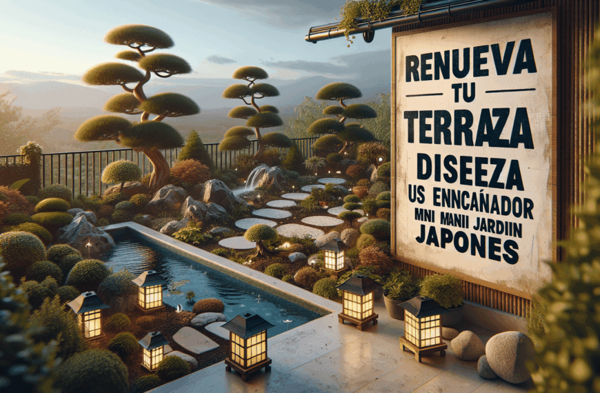 Renueva Tu Terraza: Diseña un Encantador Mini Jardín Japonés
