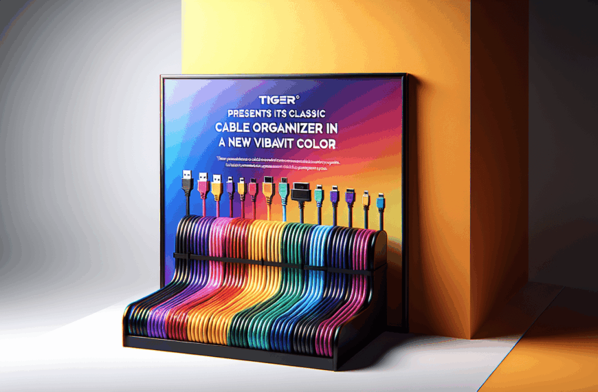 Tiger Presenta Su Clásico Organizador de Cables en Un Nuevo Color Vibrante