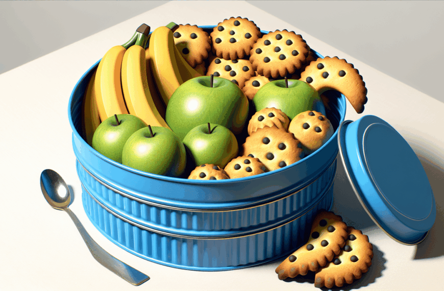 Convierte Latas de Galletas en un Frutero Chic y Útil