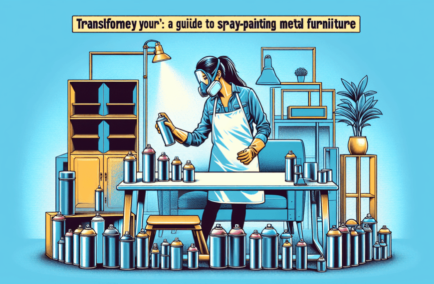 Renueva Tu Espacio: Guía Definitiva para Pintar Muebles Metálicos con Spray