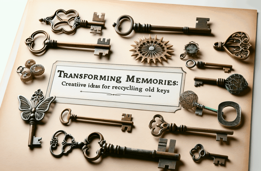 Llaves del Pasado: Inspiración para Reciclar con Creatividad