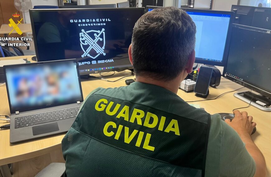 La Guardia Civil desmantela una red de extorsión sexual en Internet con víctimas en seis provincias