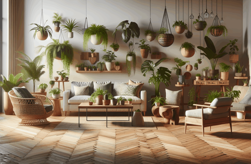 Renovación Sutil: Plantas y Muebles que Transforman Espacios