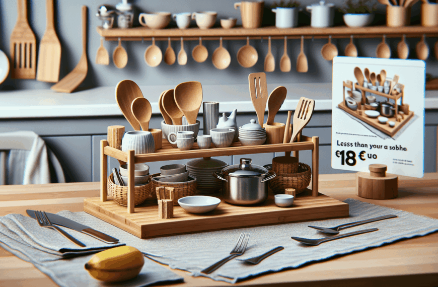 Transforma Tu Encimera: Estante de Bambú de Ikea por Menos de 18 Euros