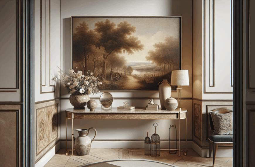 Renueva tu Espacio: Convierte un Cuadro Antiguo en una Decoración Sofisticada para el Recibidor