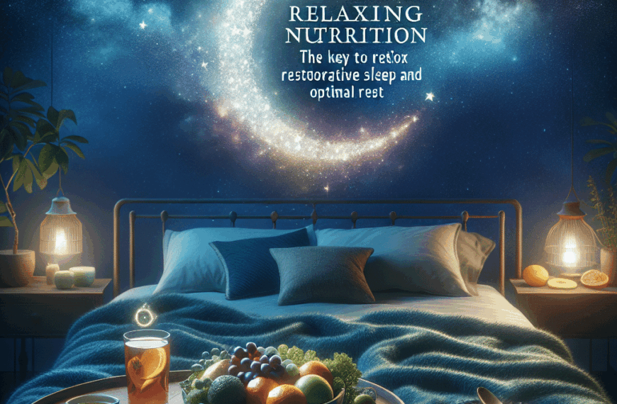 Nutrición Relajante: La Clave para un Sueño Reparador y un Descanso Óptimo