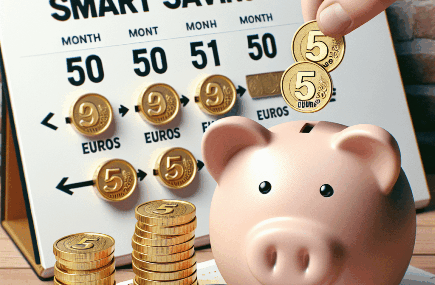 Ahorra Inteligentemente: Acumula 50 Euros al Mes ahorrando 5 en Cada Compra