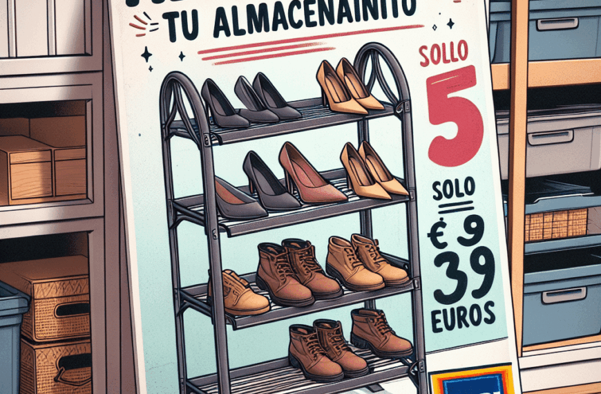 Aldi Transforma Tu Almacenamiento: Estantería para Zapatos a Solo 3,99 Euros