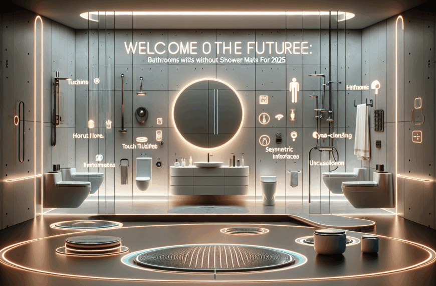 Bienvenido al Futuro: Innovaciones en Baños Sin Alfombrillas de Ducha para 2025