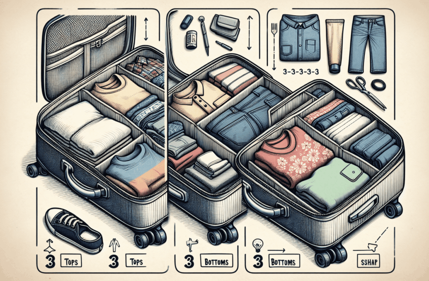 Empaca Inteligentemente: Organiza Tu Ropa con el Método 3-3-3 en una Maleta Compacta