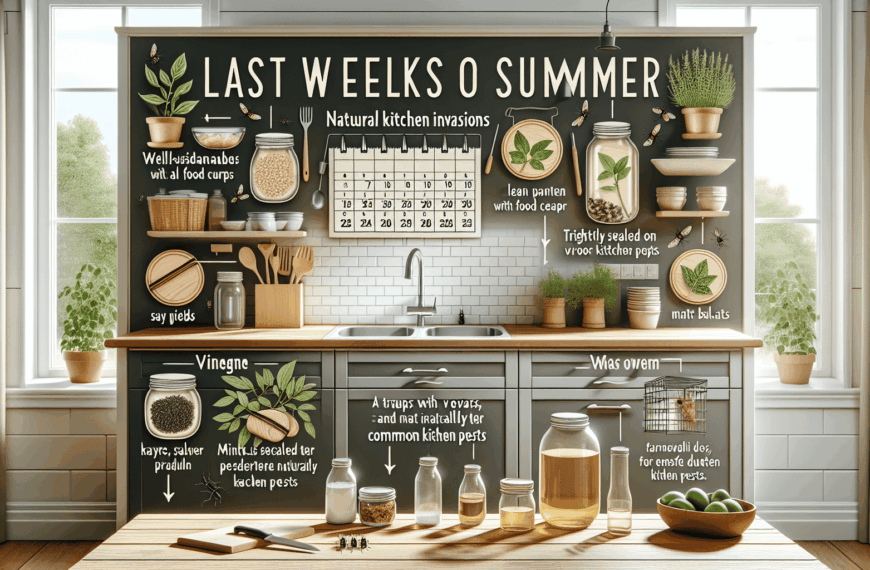 Soluciones Ecológicas para Mantener la Cocina Libre de Invasores en el Fin del Verano
