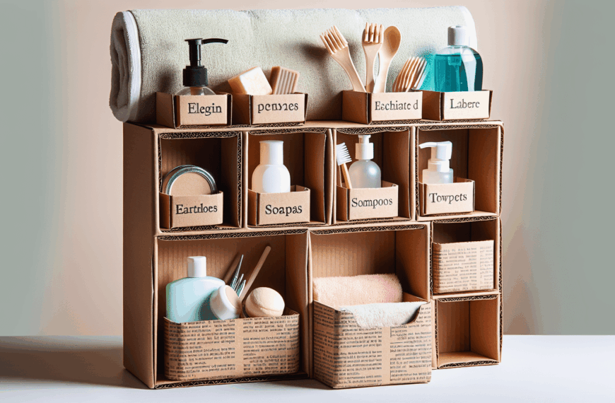 Diseña un Refinado Organizador de Baño con Materiales Reciclados