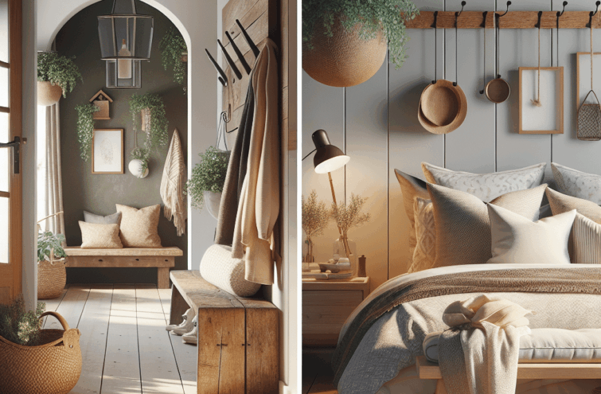 Crea un Refugio Acogedor: Ideas para Tu Recibidor y Dormitorio