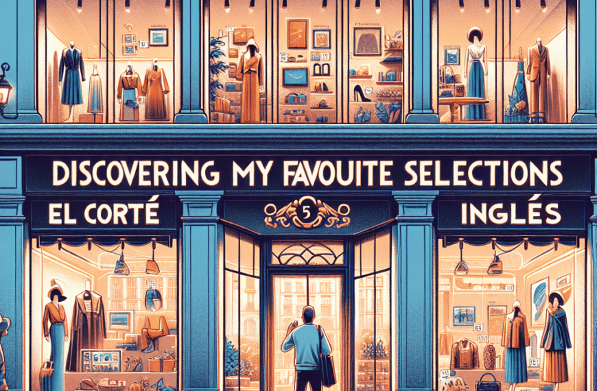 Descubriendo Mis Selecciones Favoritas en El Corte Inglés
