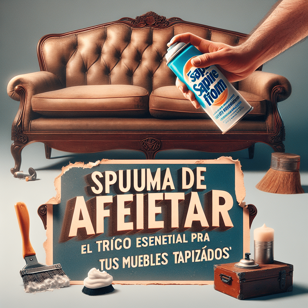 Espuma de Afeitar: El Truco Esencial para Recuperar Tus Muebles Tapizados